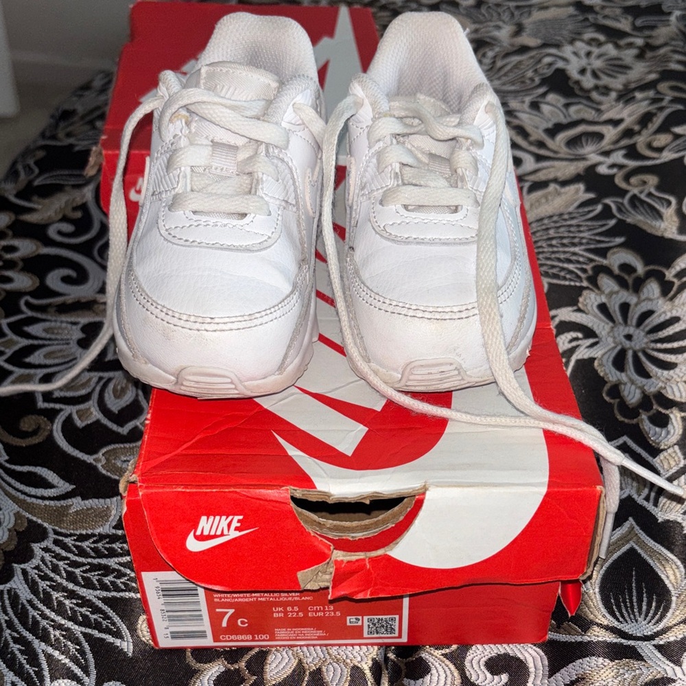 Nike Kids Air Max 90 White Sneakers